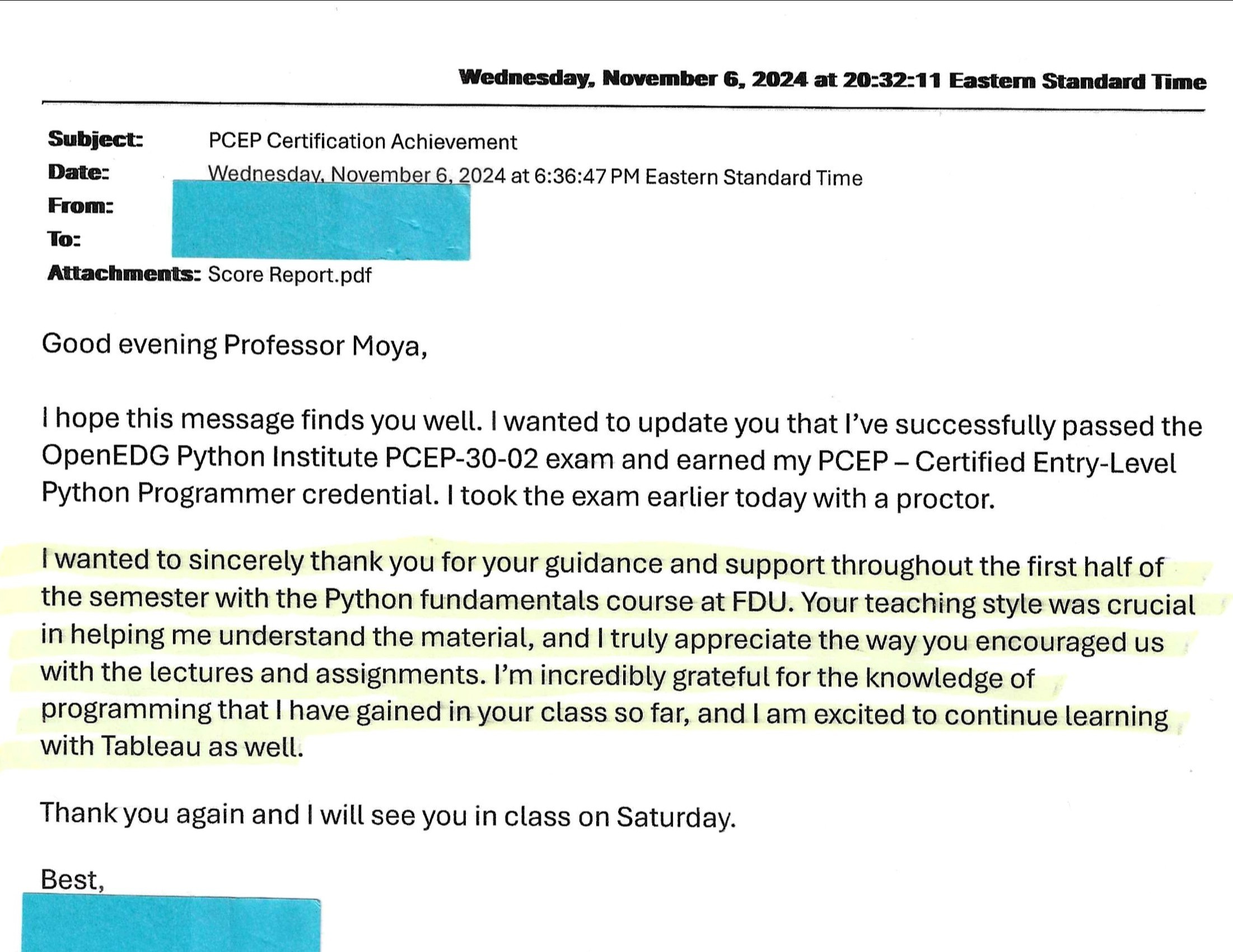 Python Certification